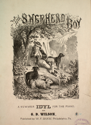 Book cover for The Shepherd Boy. A Summer Idyl for the Piano