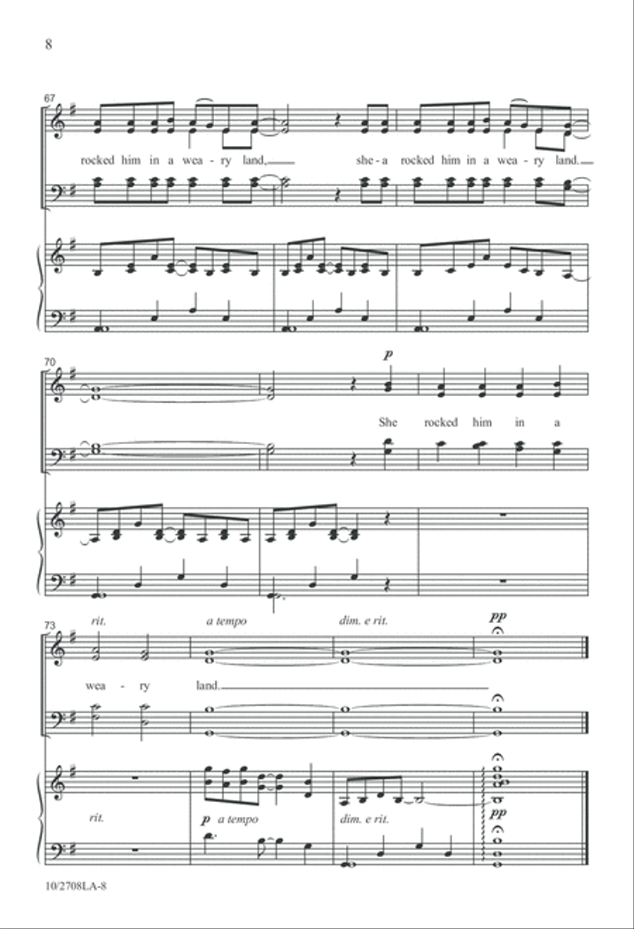 Sister Mary Had-a But One Child 4-Part scores gallery preview page 8