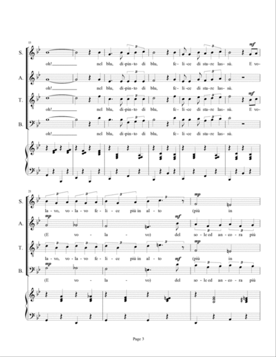 Volare 4-Part scores gallery preview page 3