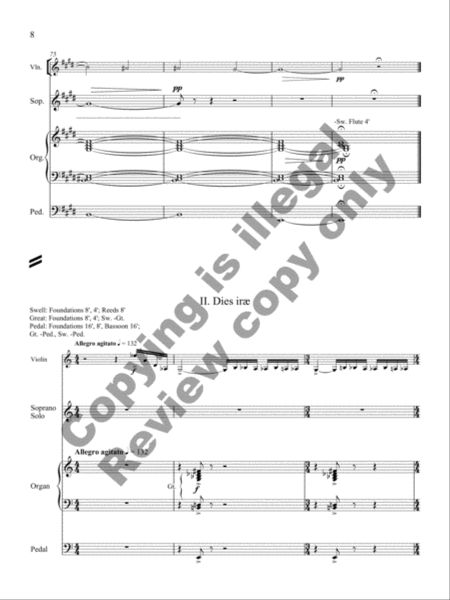 Requiem Songs String Orchestra scores gallery preview page 8
