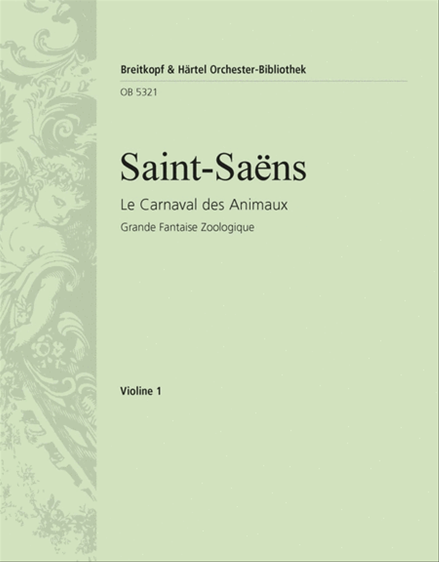 Le Carnaval des Animaux (The Carnival of the Animals) Orchestra scores gallery preview page 1