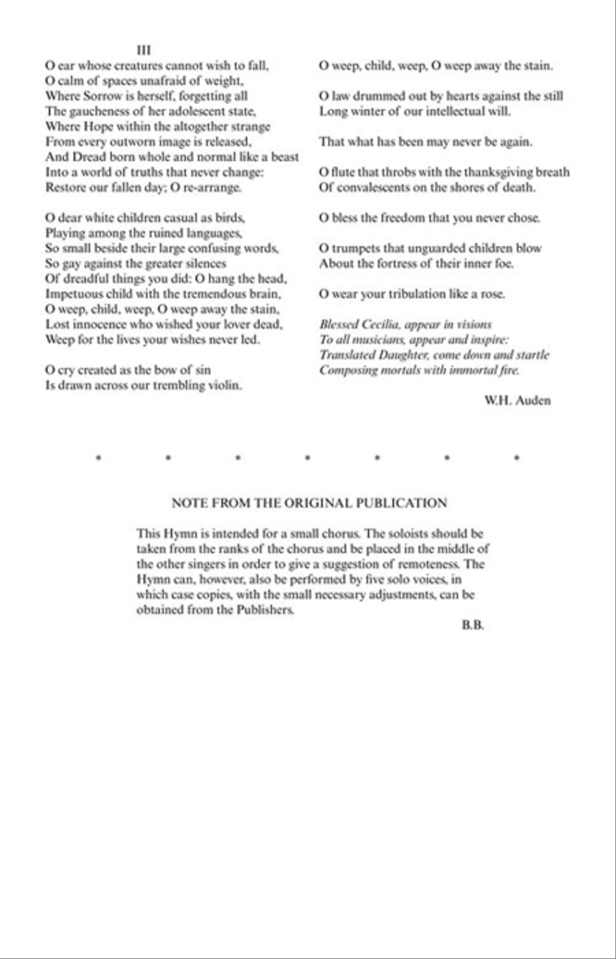 Hymn to St. Cecilia Hymn to St. Cecilia SSATB scores gallery preview page 6