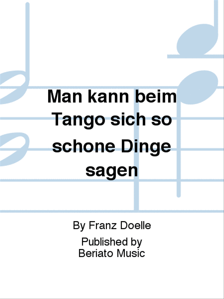 Man kann beim Tango sich so schöne Dinge sagen Orchestra scores gallery preview page 1