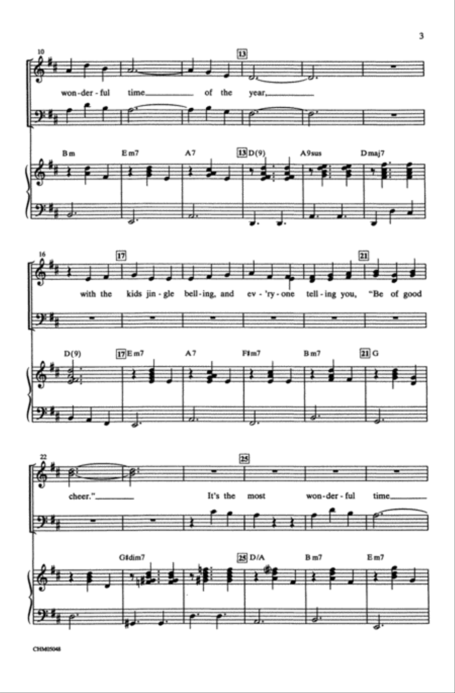 It's the Most Wonderful Time of the Year Choir scores gallery preview page 2