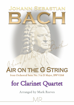 Book cover for Air On The G String for Clarinet Quartet