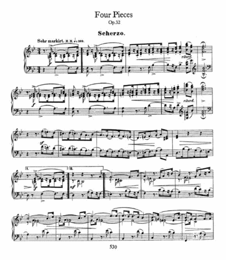 Schumann - Four Pieces Op. 32
