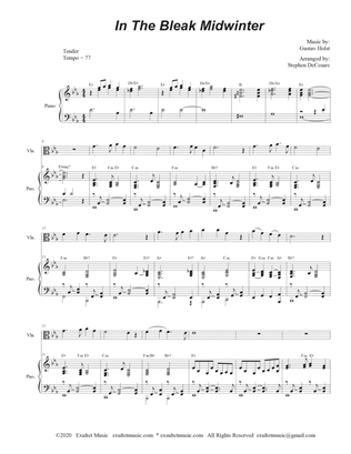 In The Bleak Midwinter (Viola solo and Piano)