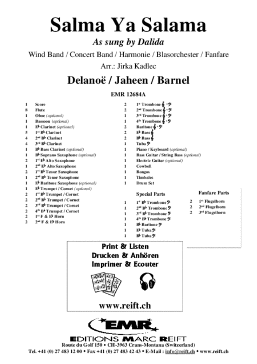 Salma Ya Salama Concert Band scores gallery preview page 2