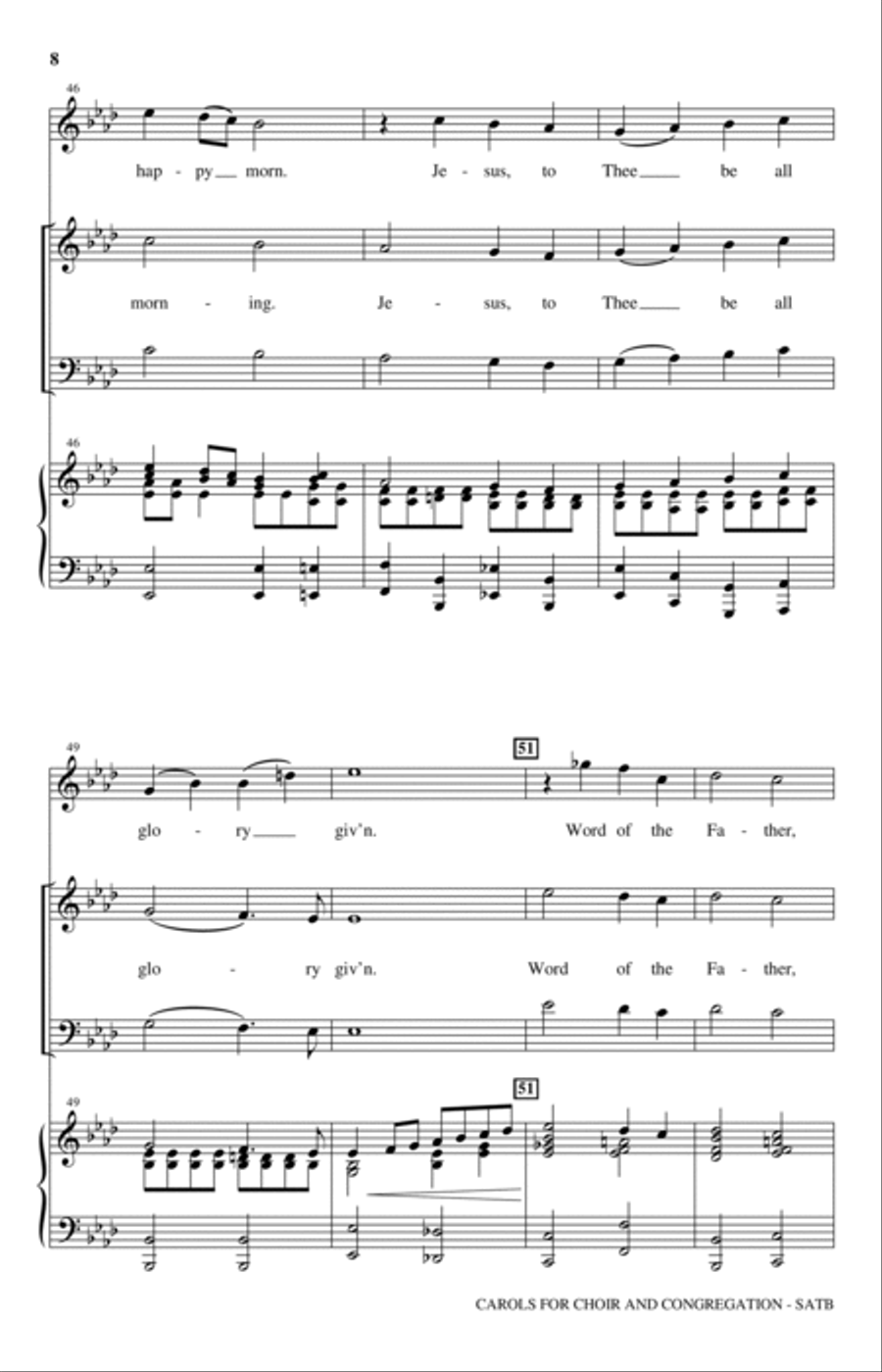 Carols For Choir And Congregation (Collection) 4-Part scores gallery preview page 5