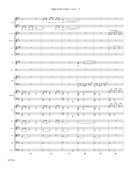 Night of the Father's Love - Orchestral Score and Parts image number null