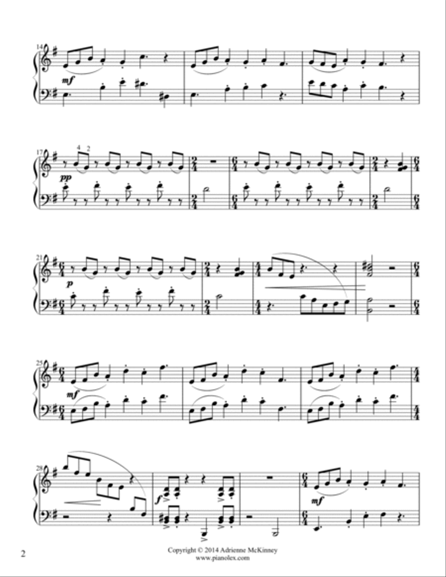 Syncopa Animato Piano Solo scores gallery preview page 2