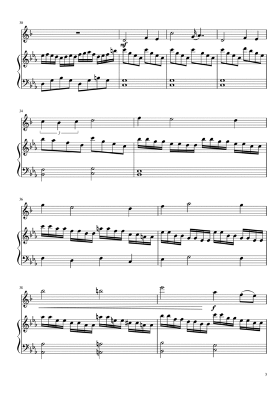 Water in Time Tenor Saxophone scores gallery preview page 3