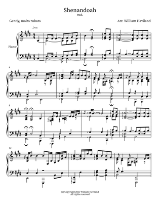 Shenandoah [arr. for solo piano]