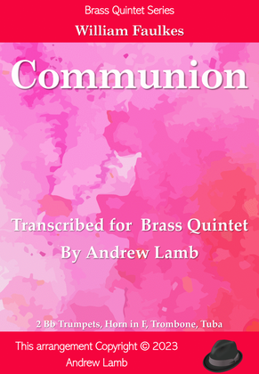 Book cover for William Faulkes | Communion (Introductory Voluntary) | for Brass Quintet