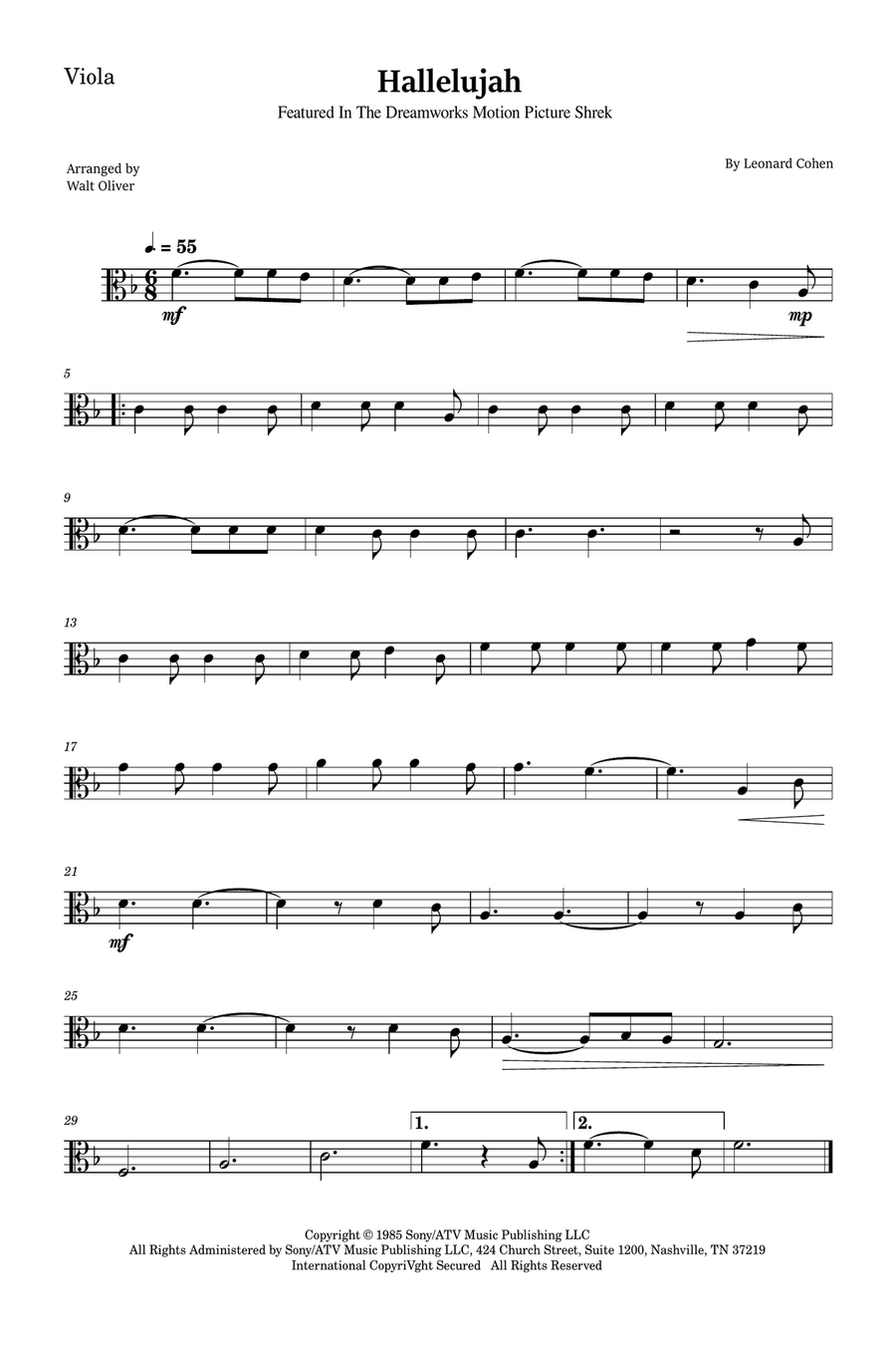 Hallelujah Bassoon scores gallery preview page 3