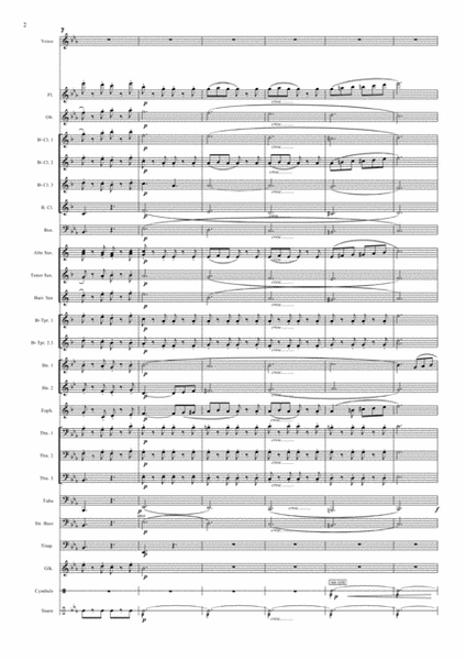 Funiculi Funicula (Luigi Denza) for solo voice and concert band