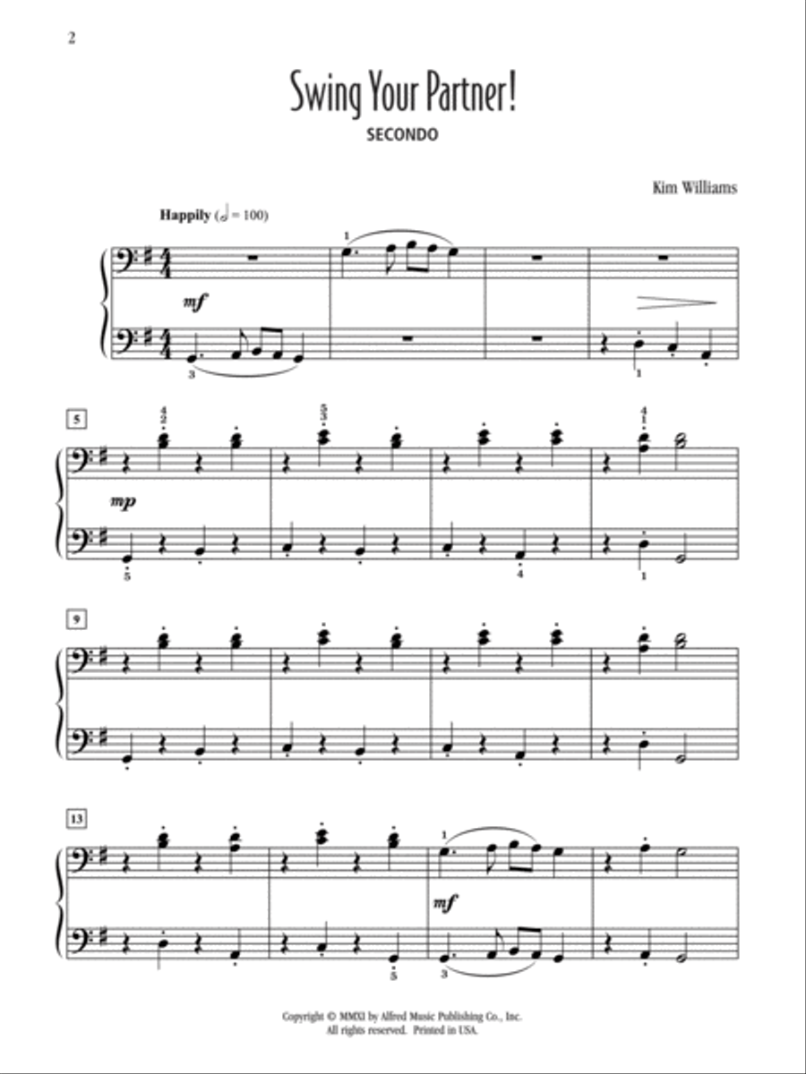 Swing Your Partner! Swing Your Partner! Small Ensemble scores gallery preview page 2