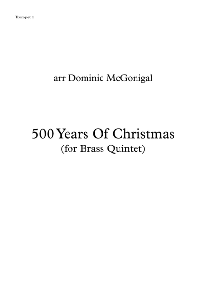 500 Years of Christmas (Brass Quintet)