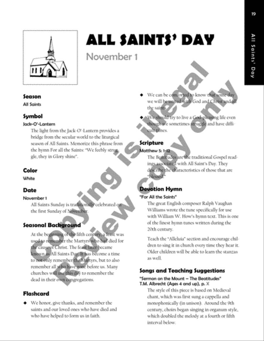 Singing Through the Church Year Children's Choir scores gallery preview page 19
