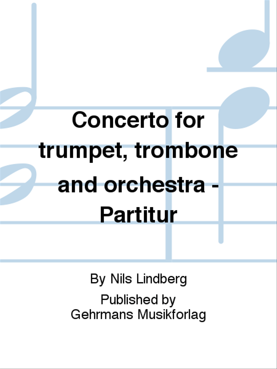 Concerto for trumpet, trombone and orchestra - Partitur Orchestra scores gallery preview page 1