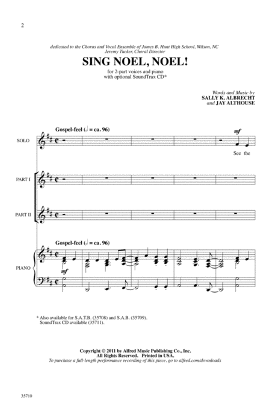 Sing Noel, Noel! 2-Part scores gallery preview page 1