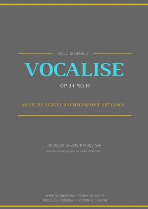 Vocalise - Rachmaninoff Op.34 No.14