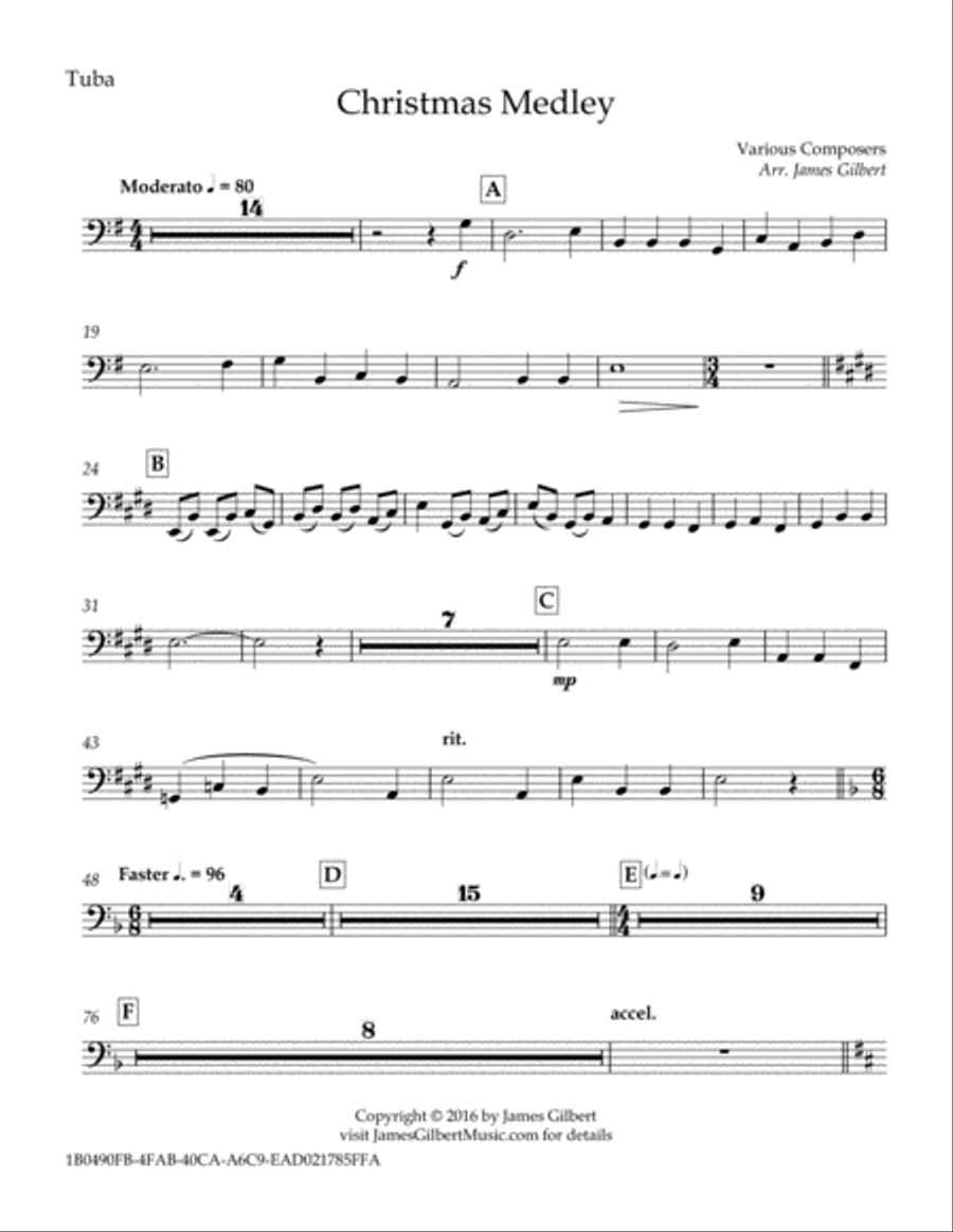 Christmas Medley Christmas Medley Concert Band scores gallery preview page 3