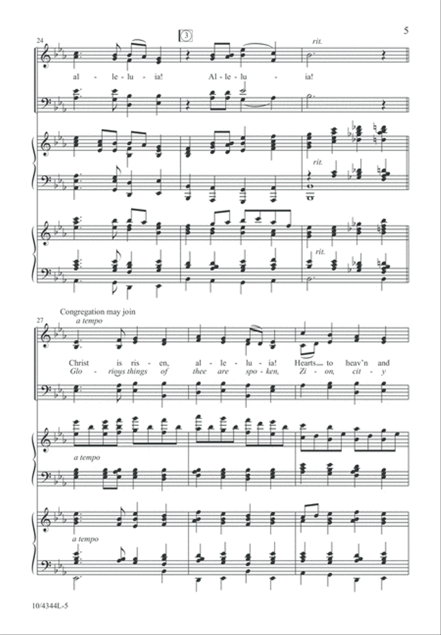 Easter Hymn of Praise Easter Hymn of Praise 4-Part scores gallery preview page 5