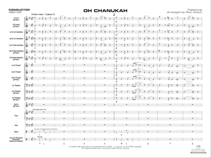 Oh Chanukah: Score Jazz Ensemble scores gallery preview page 3