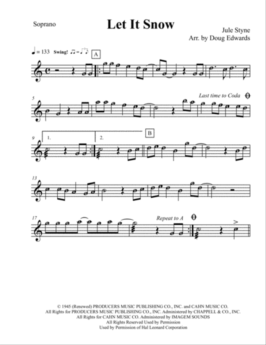 Let It Snow! Let It Snow! Let It Snow! Large Ensemble scores gallery preview page 3