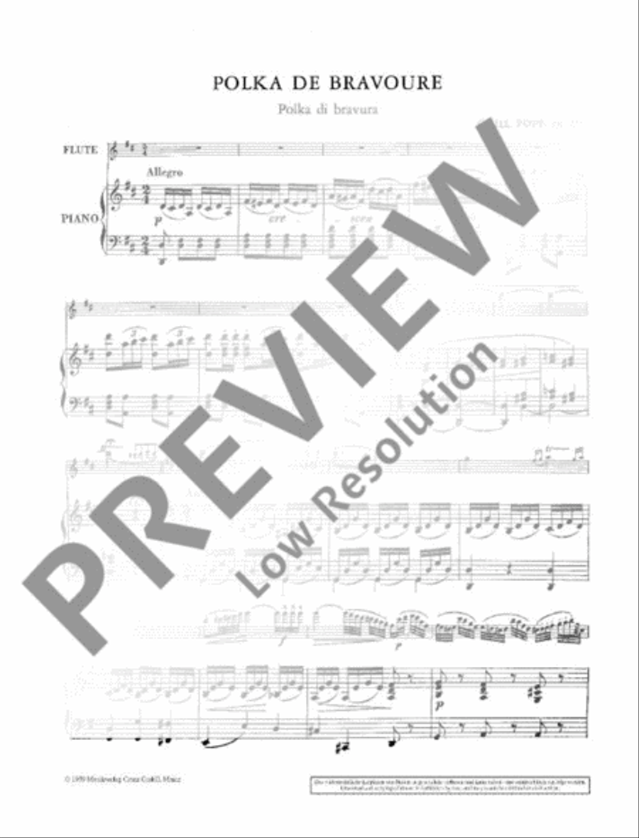 Polka de bravoure Flute Solo scores gallery preview page 3