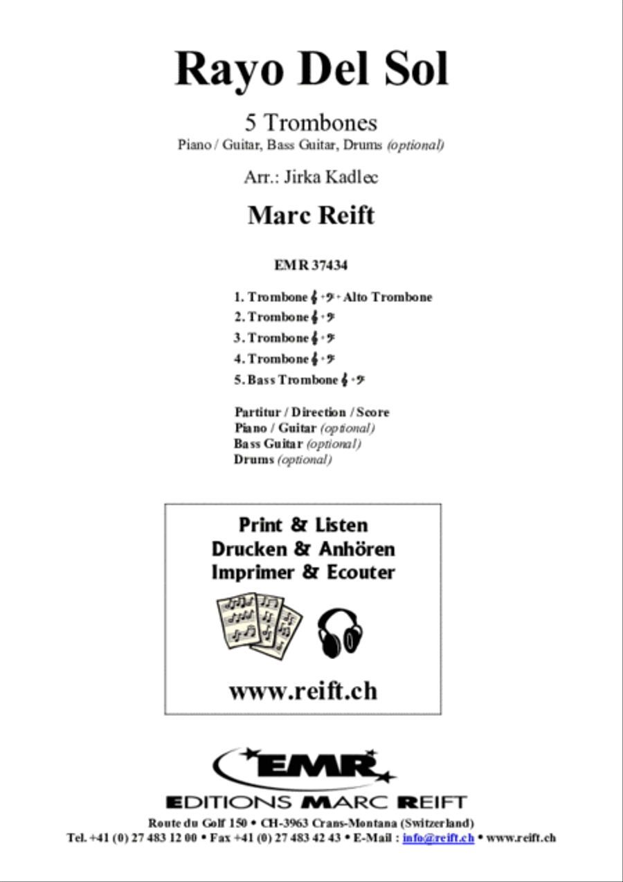 Rayo Del Sol Trombone scores gallery preview page 2