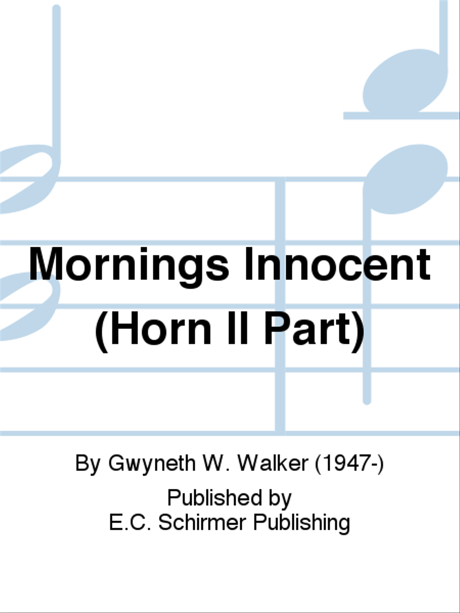 Mornings Innocent (Horn II Part) Choir scores gallery preview page 1