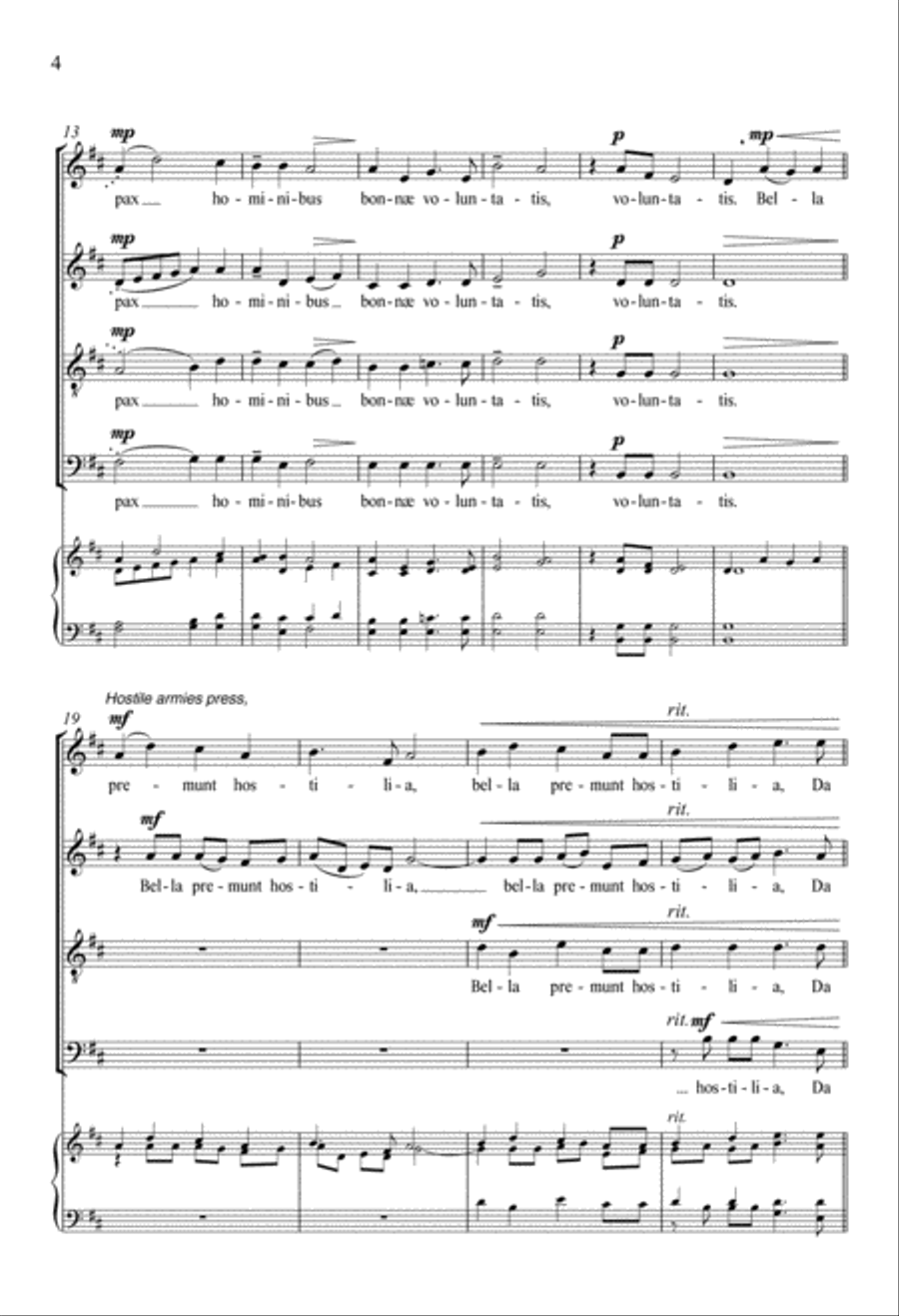 Et in terra pax 4-Part scores gallery preview page 4