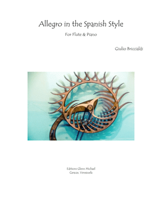 Book cover for Allegro in the Spanish Style for Flute & Piano
