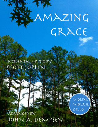 Book cover for Amazing Grace / The Entertainer (String Trio): Violin, Viola and Cello