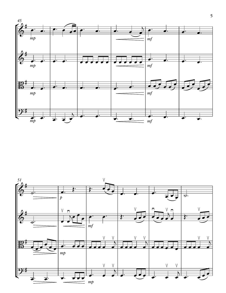 Perfect String Quartet scores gallery preview page 5