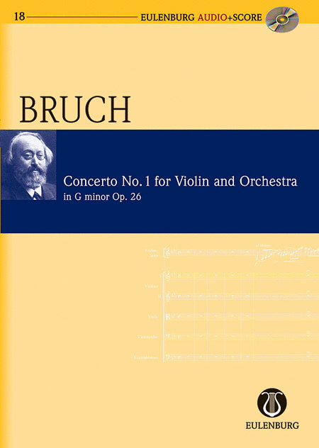 Bruch: Violin Concerto No1 G Minor Op26 Study Score/cd