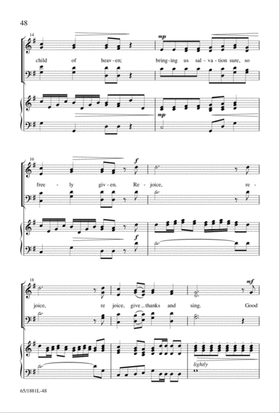 A Very Special Night A Very Special Night Unison Choir scores gallery preview page 50