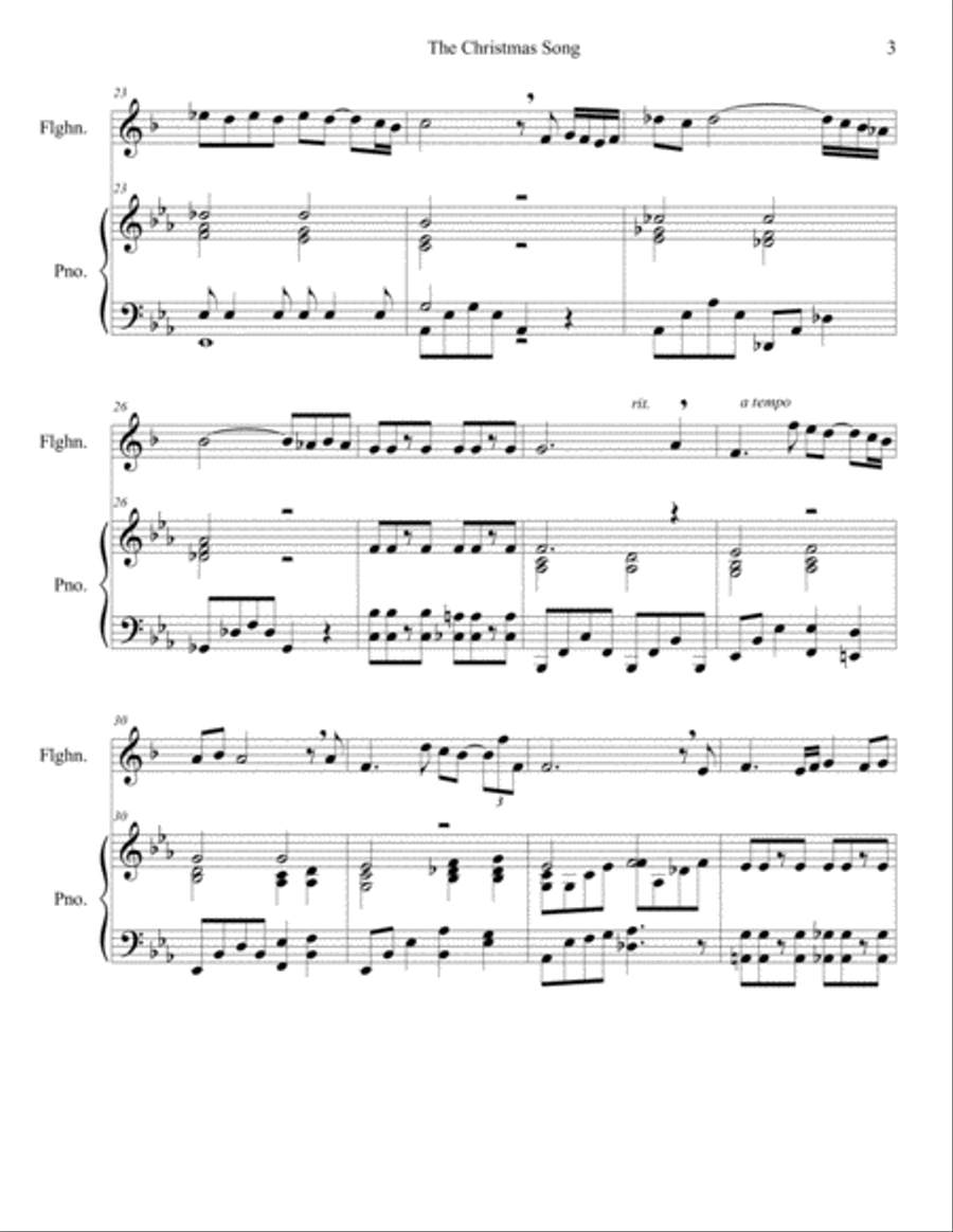 The Christmas Song (Chestnuts Roasting On An Open Fire) Small Ensemble scores gallery preview page 3