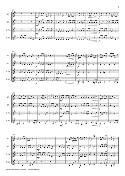Auf der schäbsche Eisebahne - Swabian anthem/Oktoberfest - Clarinet Quartet image number null