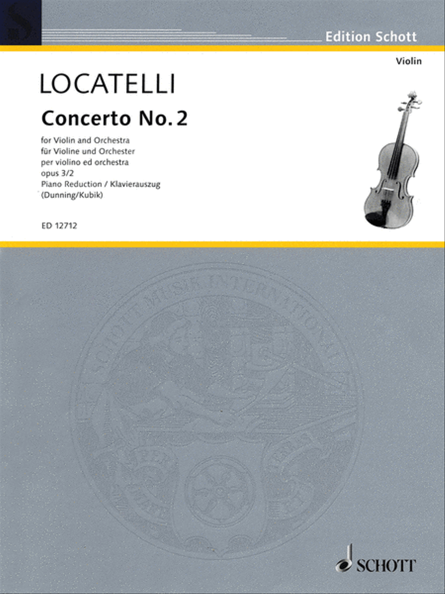 Concerto No. 2 for Violin and Orchestra, Op. 3 Violin Solo scores gallery preview page 1