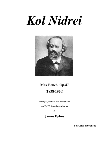 Kol Nidrei, Op. 47 (saxophone quintet version) image number null