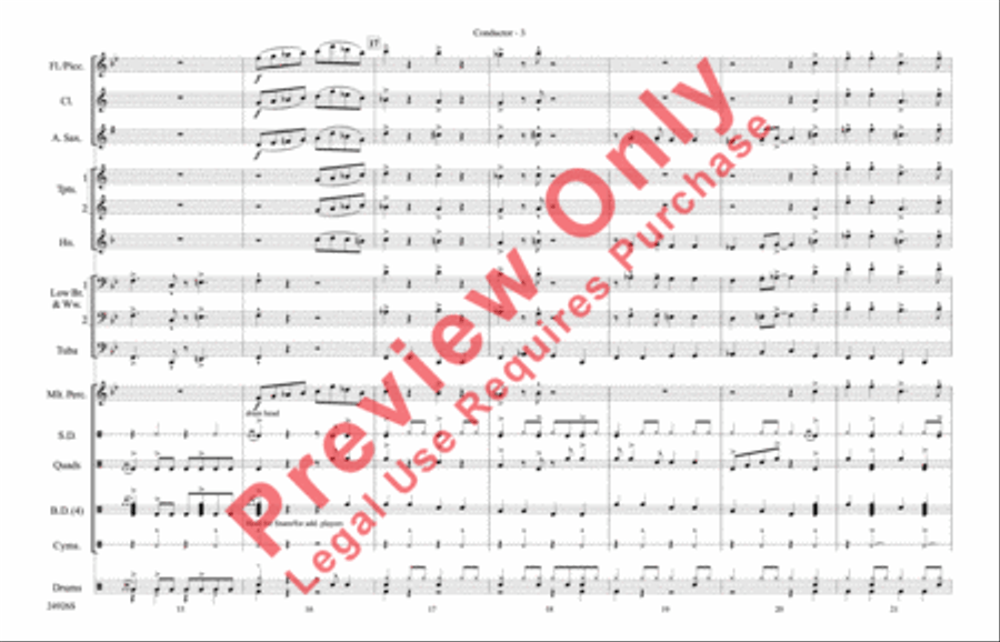 Sing, Sing, Sing Marching Band scores gallery preview page 4