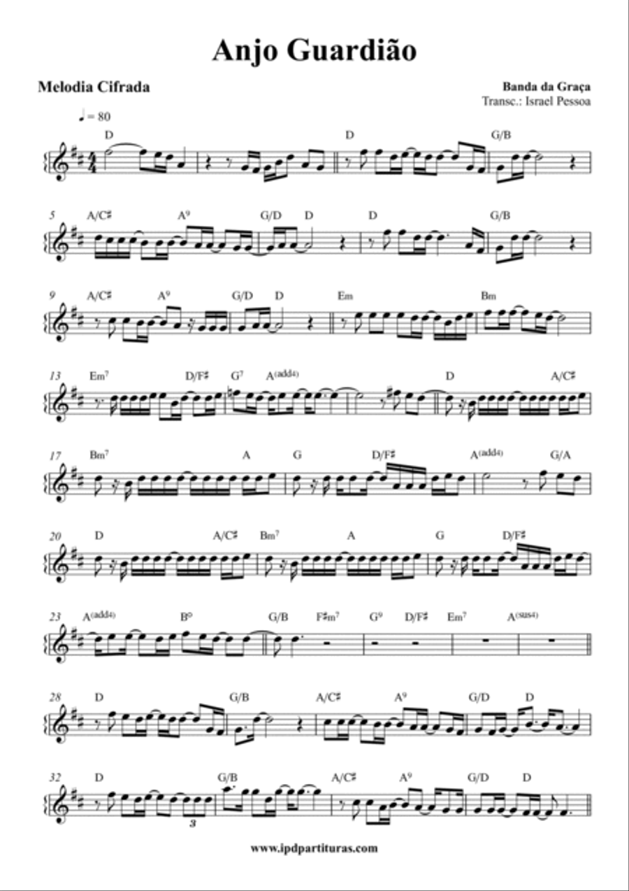 Partituras - 50 Melodias com cifra - Livro 4 Flute scores gallery preview page 3