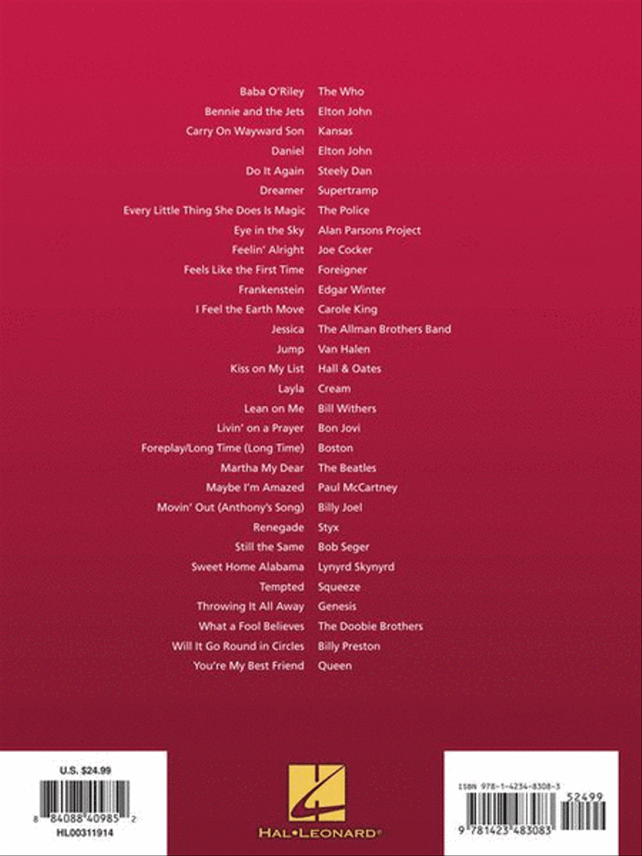 Rock Hits Piano scores gallery preview page 8