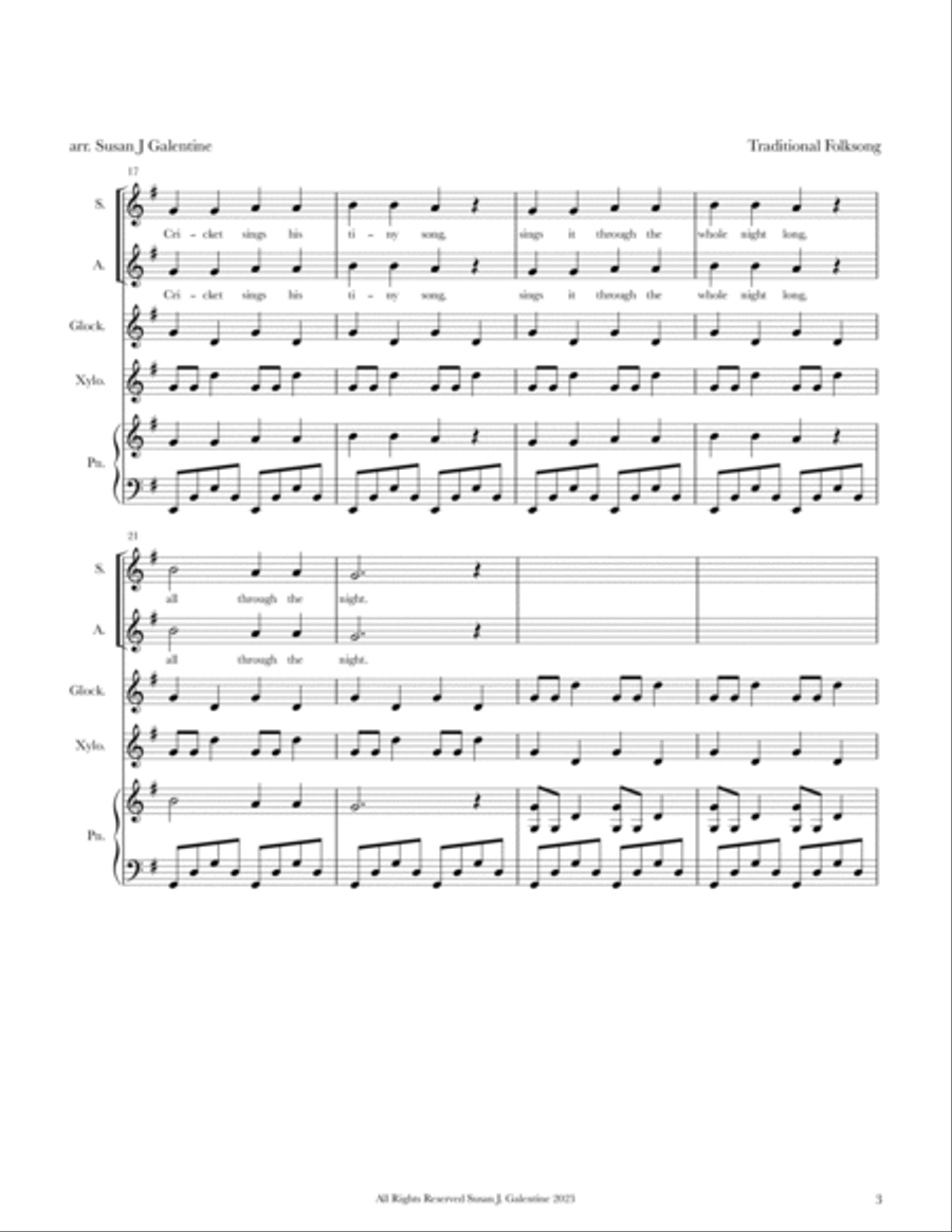 Night Song Percussion scores gallery preview page 3