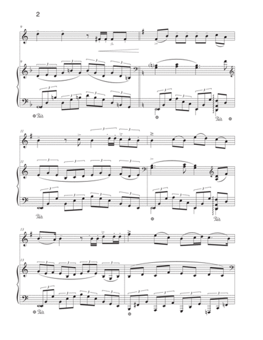 A CELEBRATION for Horn in F and Piano (Score and Part) image number null