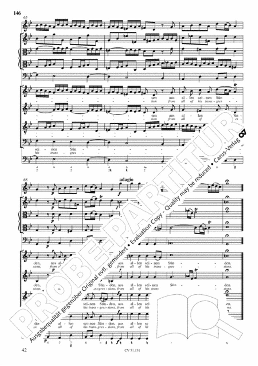 The Complete Sacred Vocal Works (Das geistliche Vokalwerk) Voice scores gallery preview page 147