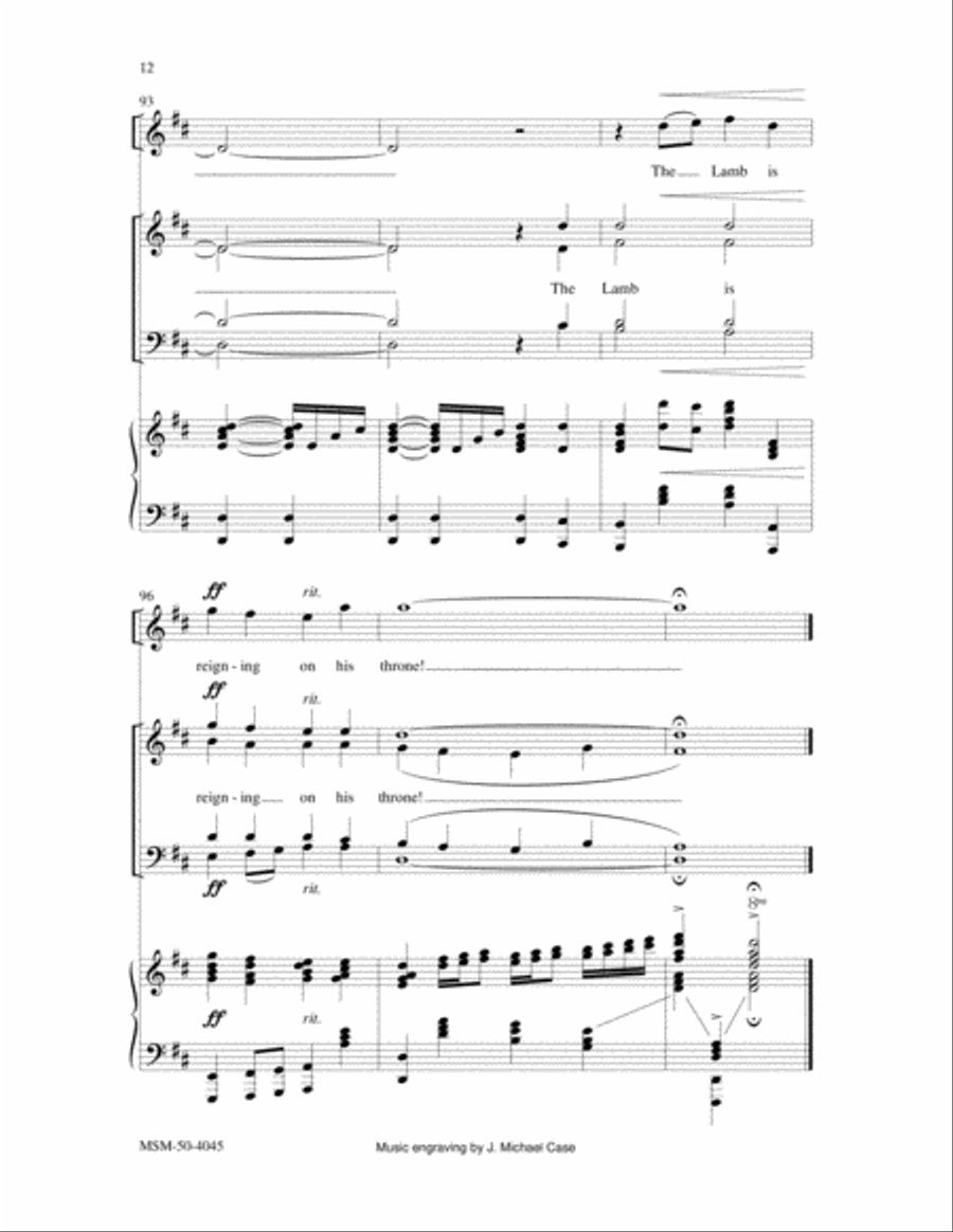 The Lamb The Lamb 4-Part scores gallery preview page 6